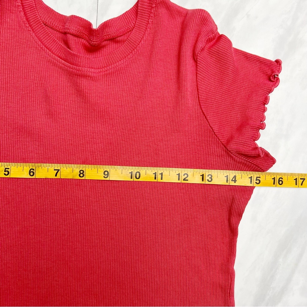 J. Galt Red Ribbed Crop OS - Picture 3 of 5
